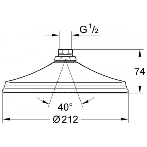 Верхний душ Grohe Rainshower 28369000