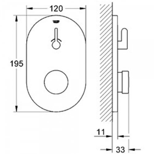 Змішувач прихованого монтажу Grohe Eurosmart Cosmopolitan S 36321000