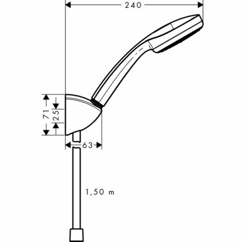 Душовий набір Hansgrohe Monsoon Eco Porter 27278400