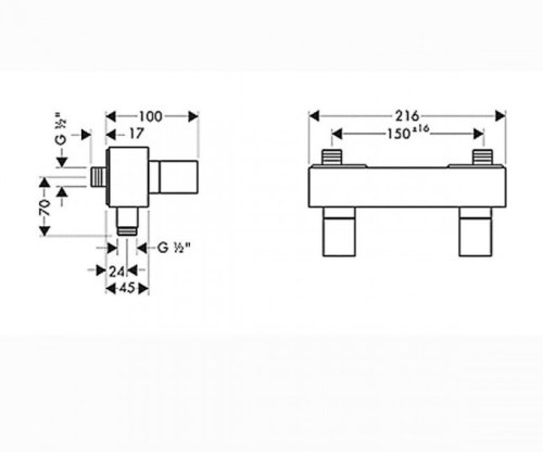 Смеситель для душа Hansgrohe Axor Starck 10630810