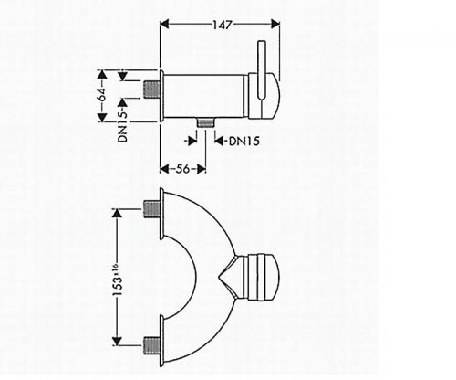Смеситель для душа Hansgrohe Axor Arco 11600000