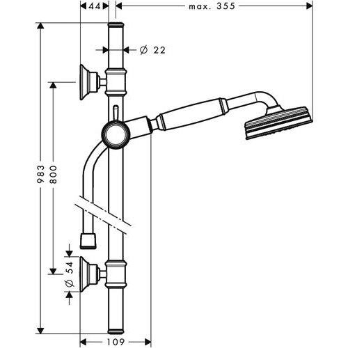 Душевой набор Hansgrohe Axor Montreux 27982000