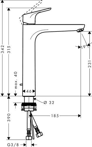 Смеситель для умывальника Hansgrohe Focus 31531000