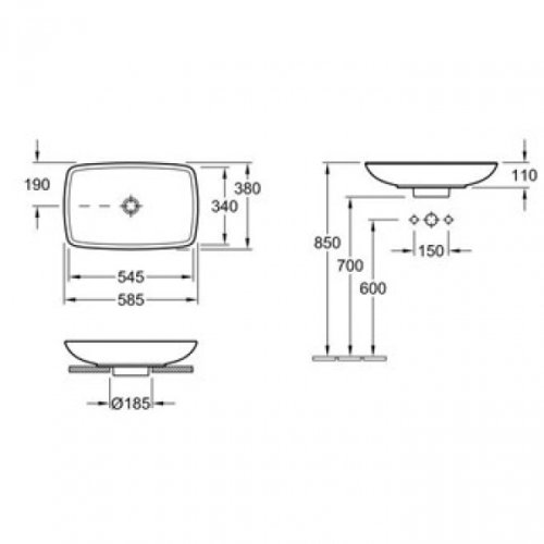 Умывальник Villeroy&Boch Loop&Friends 51540001