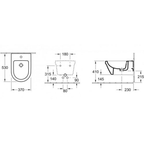 Подвесное биде Villeroy&Boch Architectura 54840001