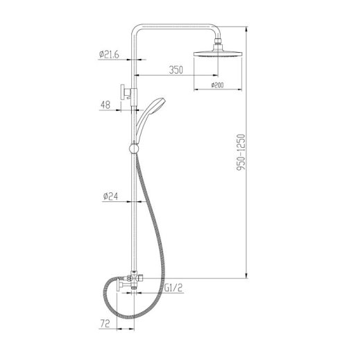 Душевая система Volle Nemo 15149100