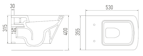 Подвесной унитаз Volle Teo 13-88-412black