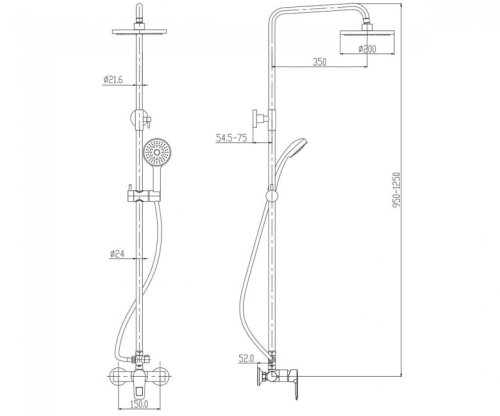 Душевая система Volle Benita 15179200