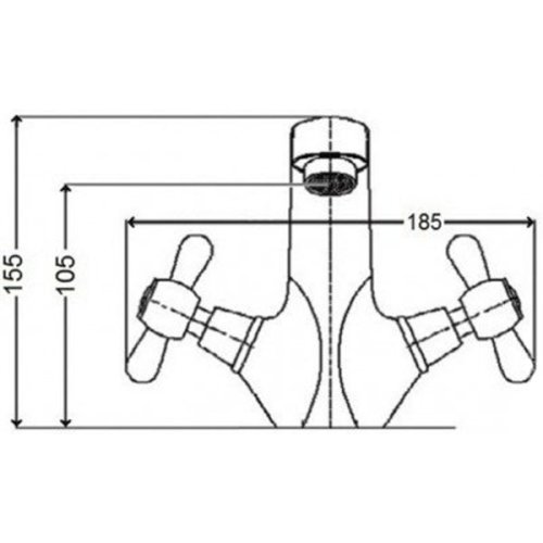Змішувач для умивальника Q-tap Liberty ANT 161 (QTLIBANT161)