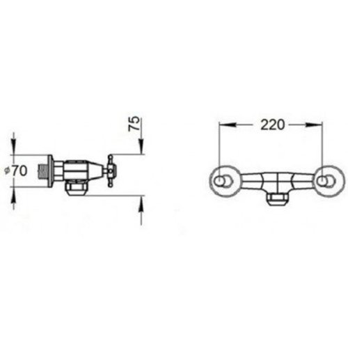 Смеситель для душа Q-tap Liberty ORO 363 (QTLIBORO363)