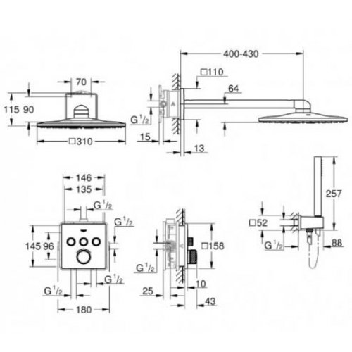 Душевая система Grohe Grohtherm SmartControl 34706000