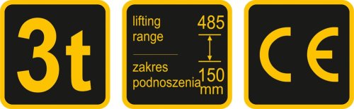 Домкрат гидравлический подкатной VOREL 80233 3т