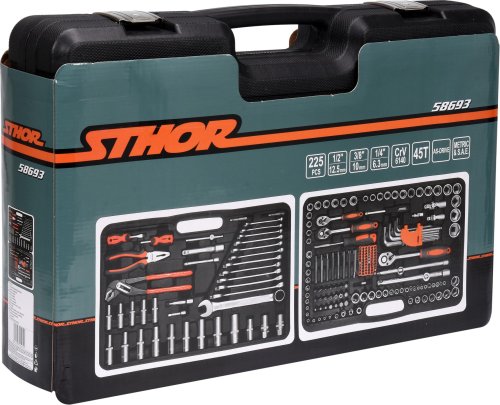 Набор инструментов STHOR 58693 (225 предметов)
