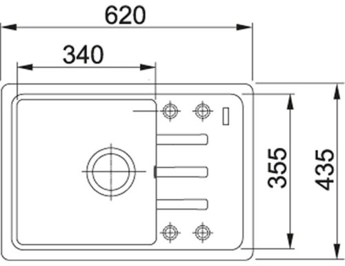 Мийка Franke Malta BSG 611-62 сірий камінь 114.0575.042