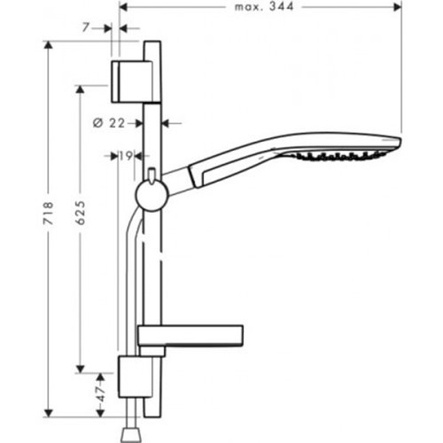 Душовий набір Hansgrohe Raindance Select S 150 27802400