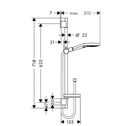 Душовий набір Hansgrohe Raindance Select S 120 26630400
