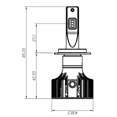 Лампы светодиодные ALed X H7 6000K 35W XH7C08 (2шт)