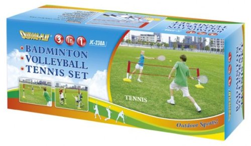 Набор 3 в 1 для бадминтона, воллейбола и тенниса Outdoor-Play JS-238A