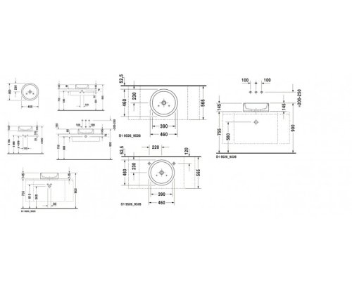 Умывальник Duravit Starck 1 (445460000)