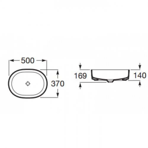 Умывальник Roca Inspira Square A327530000