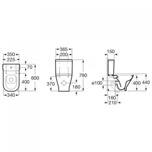 Унитаз Roca Gap Rimless A34D738000