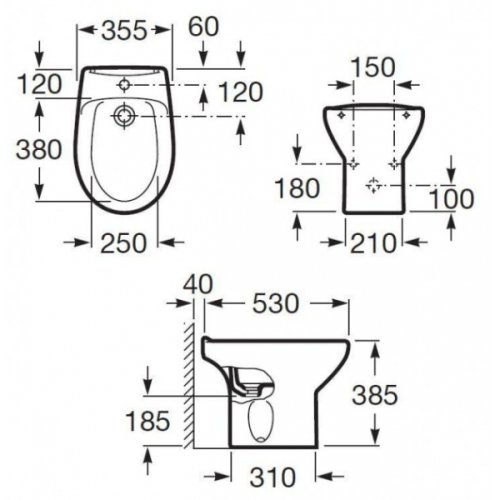 Биде Roca Victoria A355394003