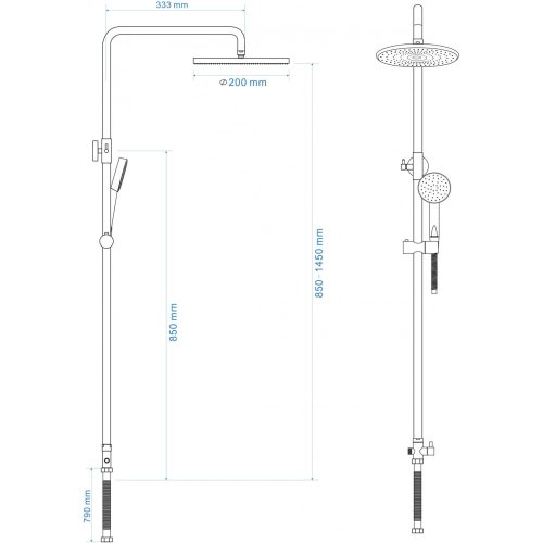 Душевая система Rozzy Jenori RS 4011