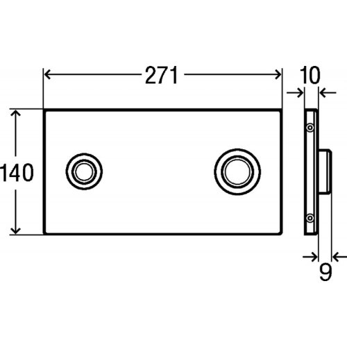 Клавиша смыва Viega Visign for Public 2 672065