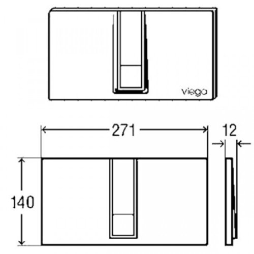 Клавиша смыва Viega Visign for Style 14 654689