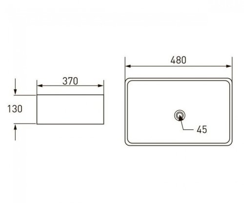Умивальник Volle 13-01-01