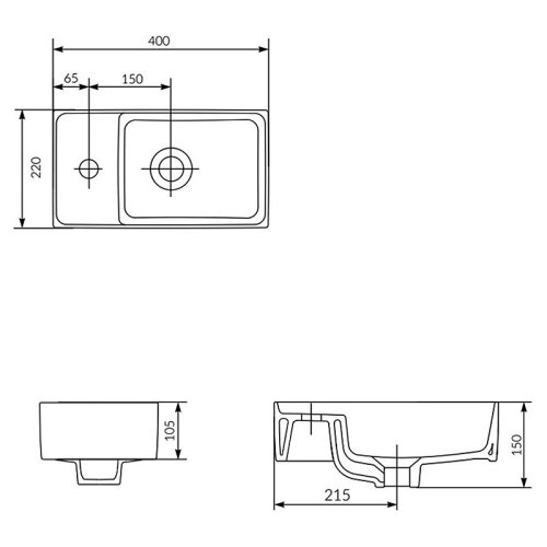 Умывальник Cersanit Crea 178714