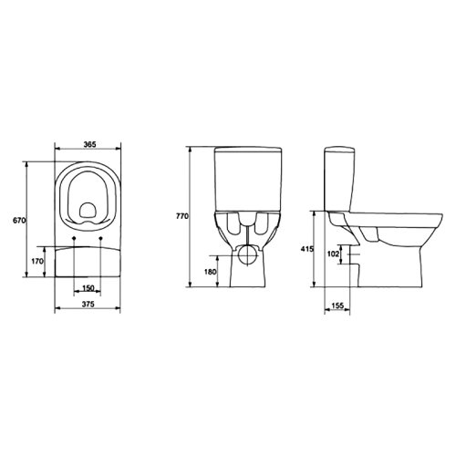 Унітаз Cersanit City Clean On 604