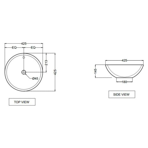 Умывальник Jaquar Ornamix 42 ONS-WHT-10901