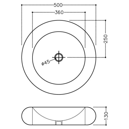 Умывальник Jaquar Fusion 50 FSS-WHT-29901