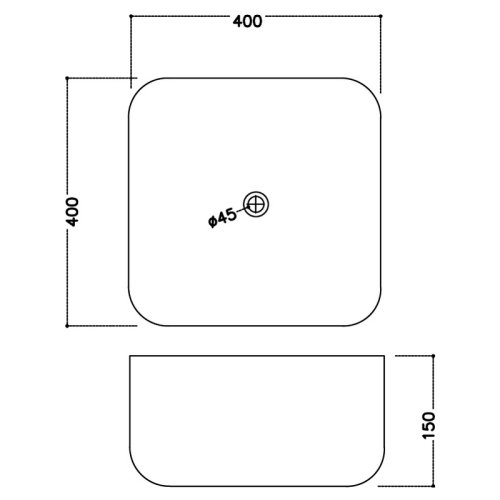 Умывальник Jaquar JDS 40 JDS-WHT-25911