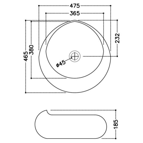 Умывальник Jaquar JDS 47 JDS-WHT-25903