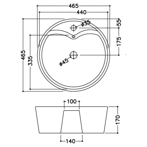 Умывальник Jaquar JDS 47 JDS-WHT-25935