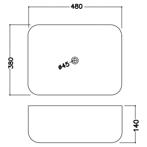 Умывальник Jaquar JDS 38 JDS-WHT-25909