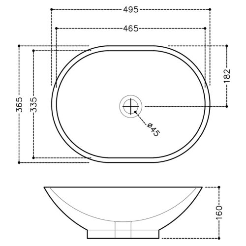 Умывальник Jaquar Solo 37 SLS-WHT-6901