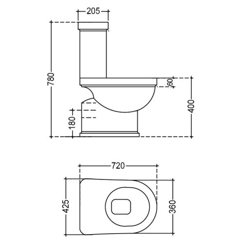 Унитаз Jaquar Queen's QNS-WHT-7751P