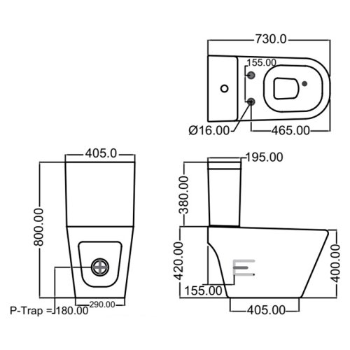 Унитаз Jaquar Vignette Prime VGS-WHT-81751P