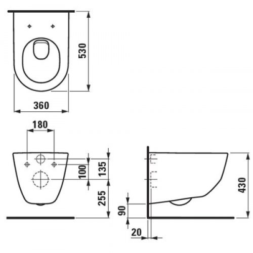 Биде Laufen Pro H8309520003021