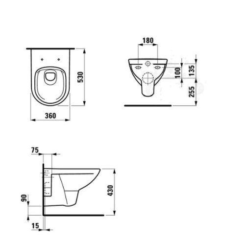 Унитаз Laufen Pro Rimless H8669510000001