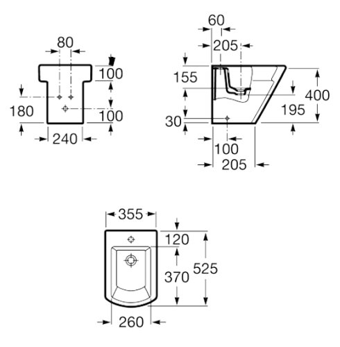 Біде Roca Hall A357624000