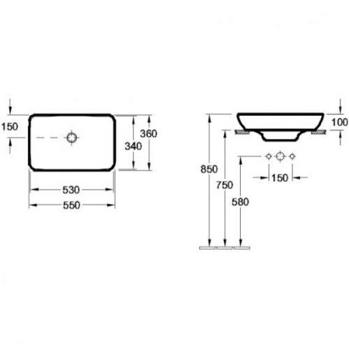 Умывальник Villeroy&Boch Venticello 41135501