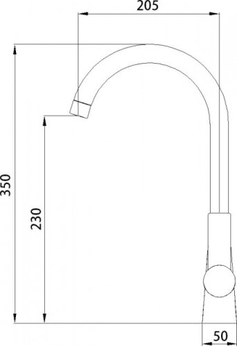 Смеситель для кухни Q-Tap Elegance CRM 007F (QTELEGCRM007F)