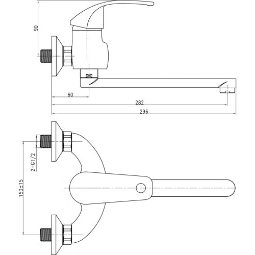 Смеситель для кухни Q-Tap Mars CRM 009 (QTMARSCRM009)