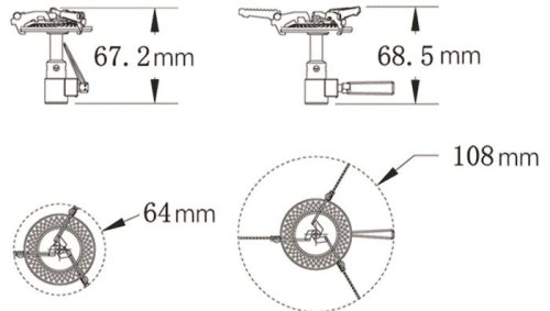 Пальник складний (титанова) Tramp TRG-048