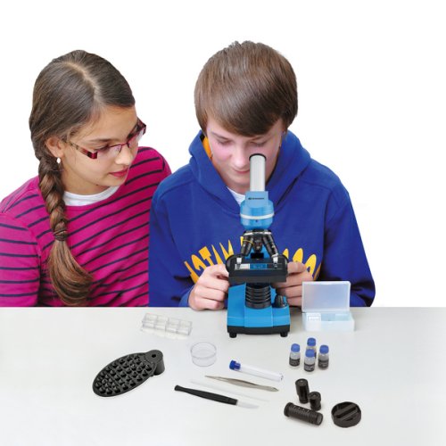 Микроскоп Bresser Biolux SEL 40x-1600x Blue (смартфон-адаптер)