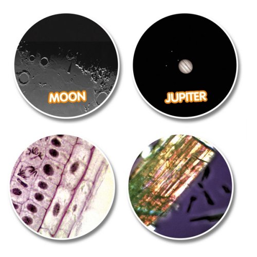 Микроскоп National Geographic Junior 40x-640x + Телескоп 50/360 (с кейсом)